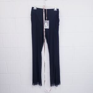 House of CB Women's Avalon Mesh Pants Black Size Large 8/10 SB9447 NWT